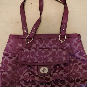 Coach Purple Shoulder Bag